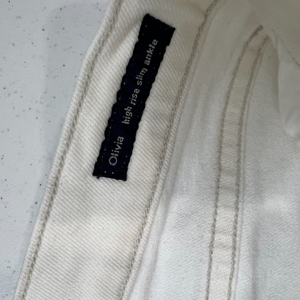 Citizen of‎ Humanity Women's Olivia High Rise Slim Ankle Jeans White Size 25 - Picture 14 of 16